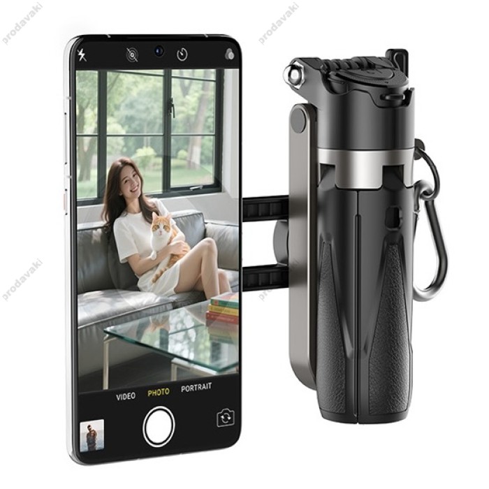 Монопод-трипод XO SS24 LW 4in1 Multi-function Magnetic Mini Selfie Stick 0.47m Black